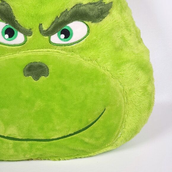 Dr.‎ Seuss The Grinch 16" Plush Stuffed Pillow with Santa Hat Christmas Decor - Picture 5 of 16